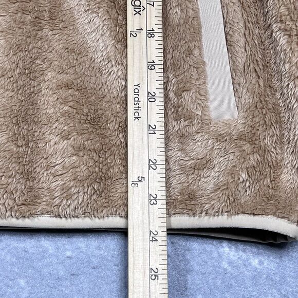 J Crew Sweater Women’s XS Tan Brown Fleece Sherpa 1/2 Zip Pullover Teddy Comfy - Picture 8 of 10